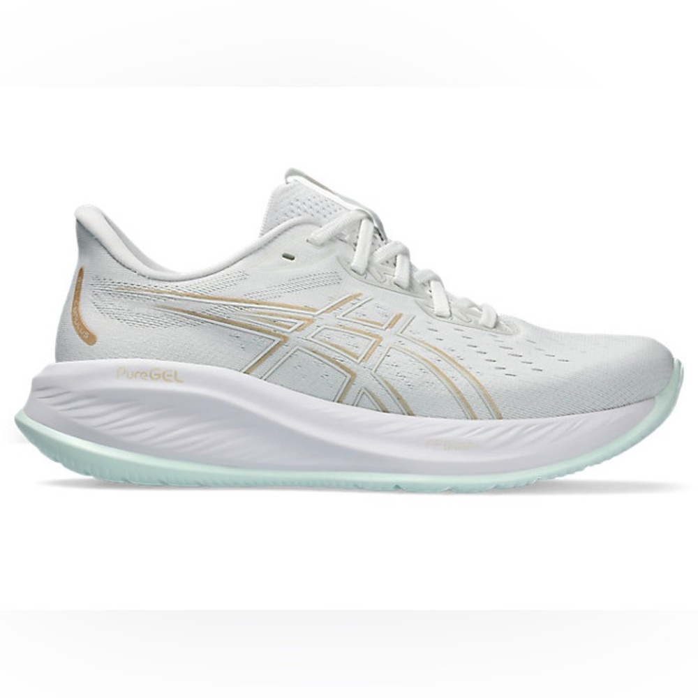 ASICS GEL-CUMULUS 26 women’s size 8B White/Pale Mint running shoe